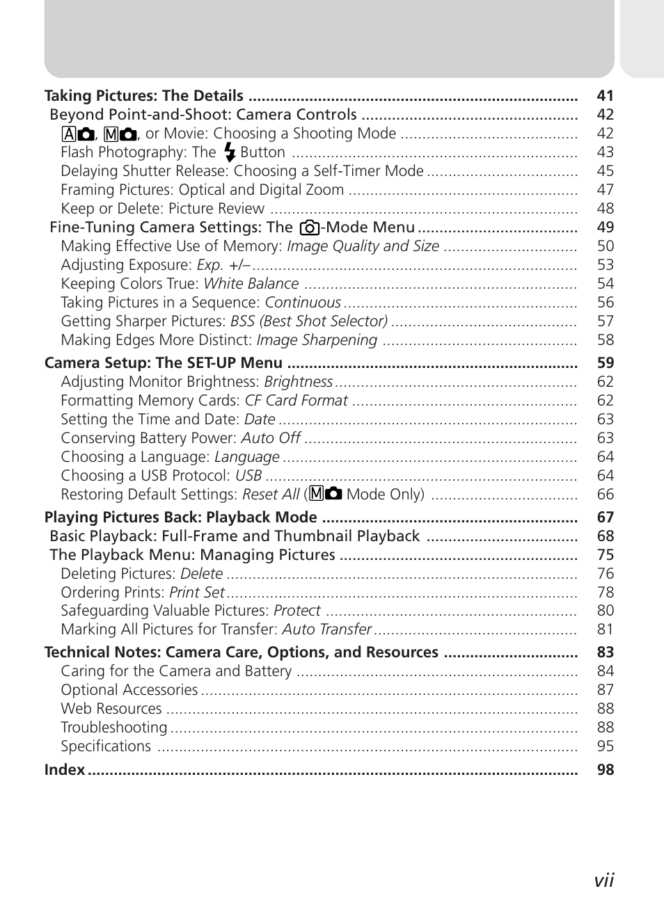 Nikon Coolpix 3500 User Manual | Page 9 / 111