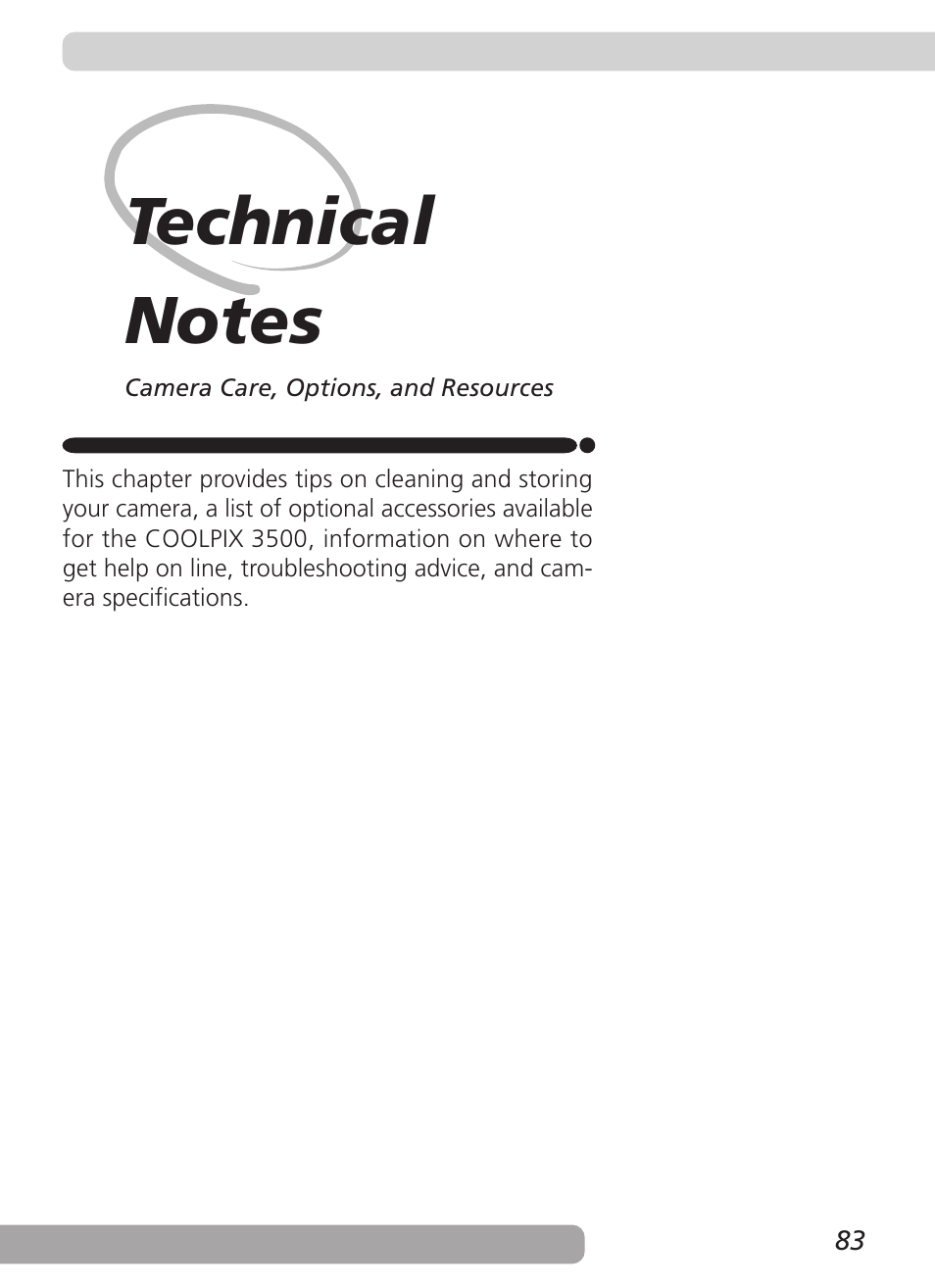 Technical notes | Nikon Coolpix 3500 User Manual | Page 93 / 111