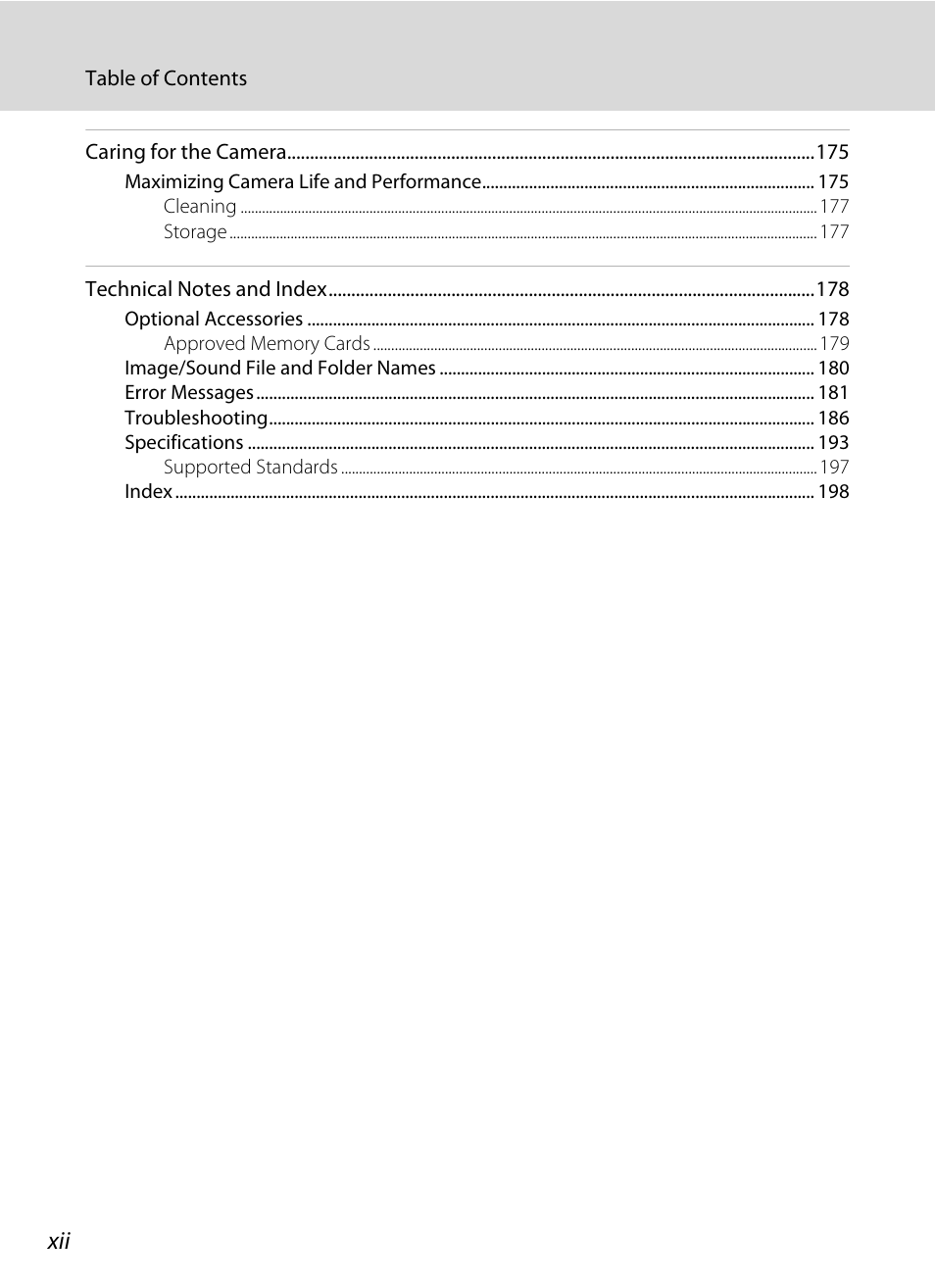 Nikon Coolpix S1100pj User Manual | Page 14 / 216