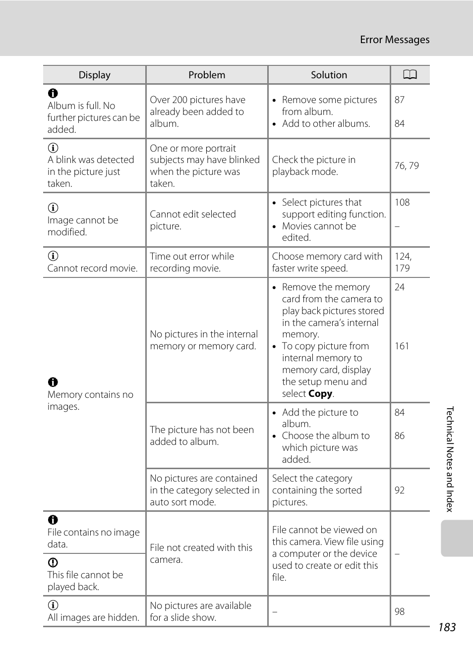 Nikon Coolpix S1100pj User Manual | Page 197 / 216