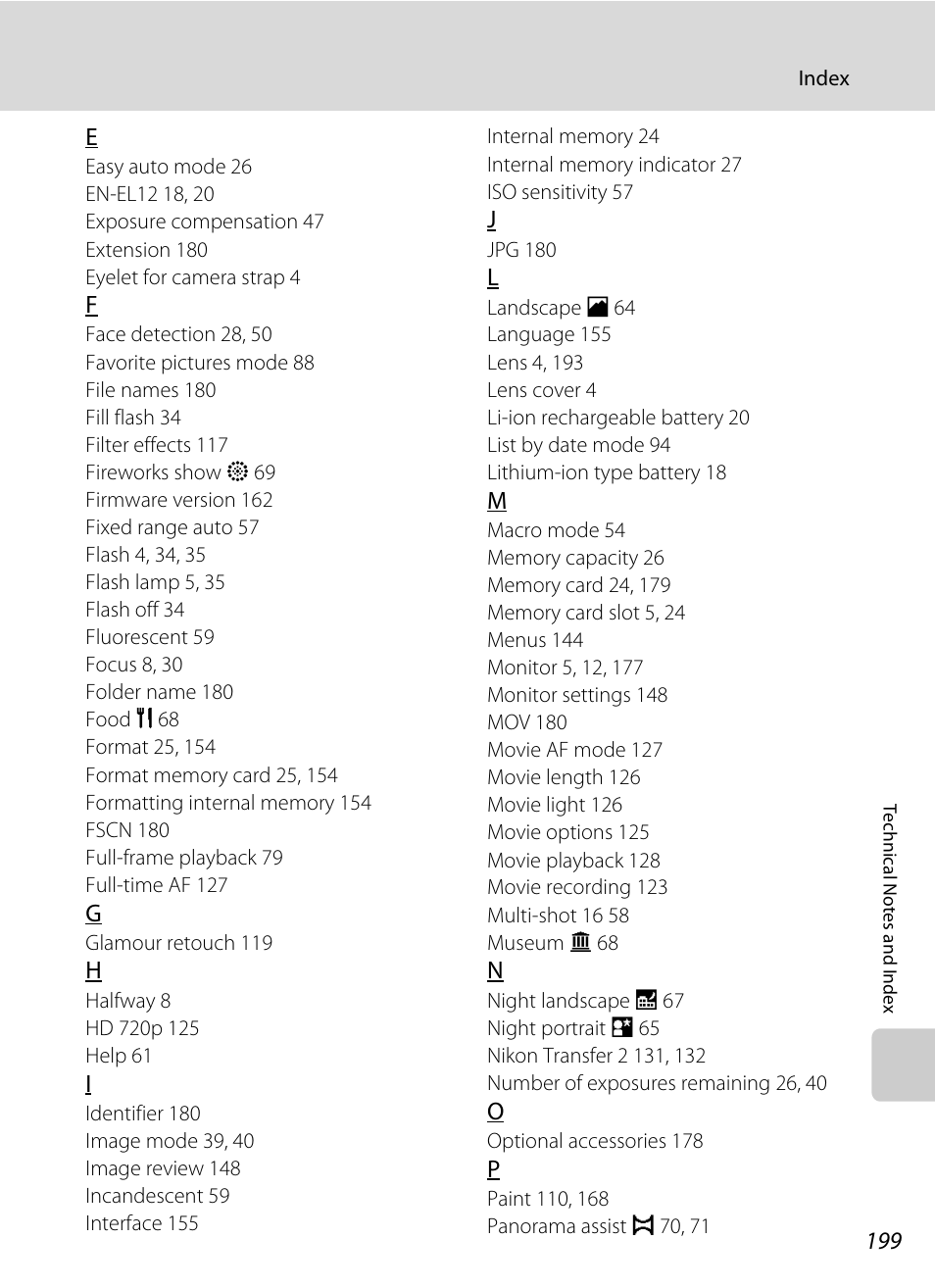 Nikon Coolpix S1100pj User Manual | Page 213 / 216