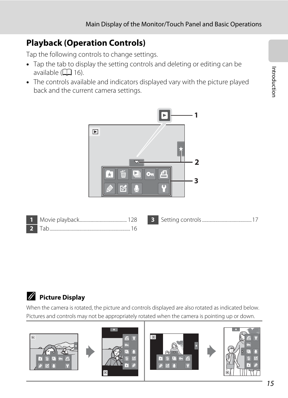 Playback (operation controls) | Nikon Coolpix S1100pj User Manual | Page 29 / 216