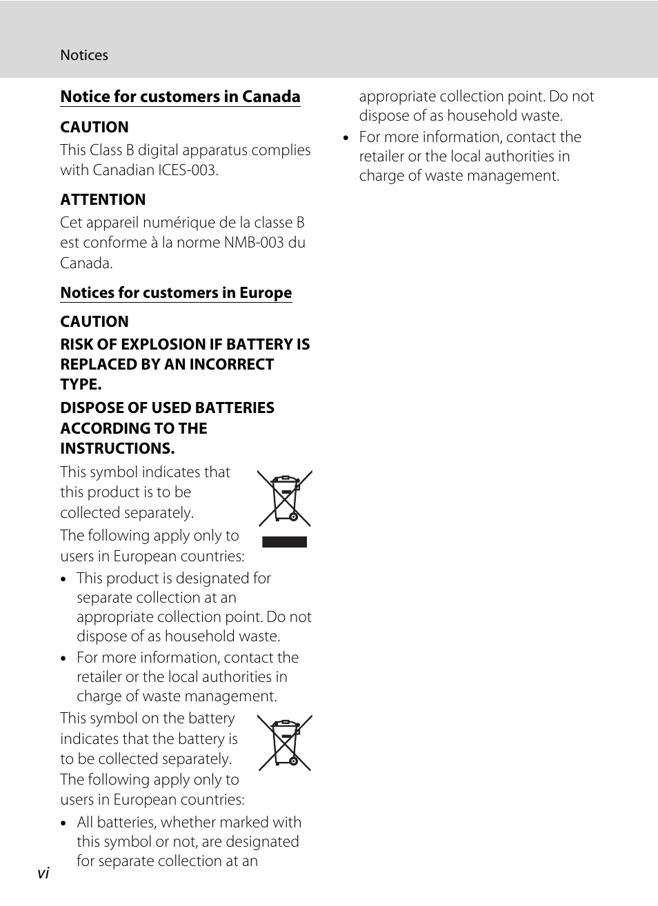 Nikon Coolpix S1100pj User Manual | Page 8 / 216