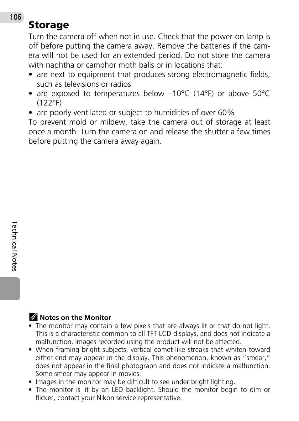 Storage | Nikon Coolpix L10 User Manual | Page 116 / 135