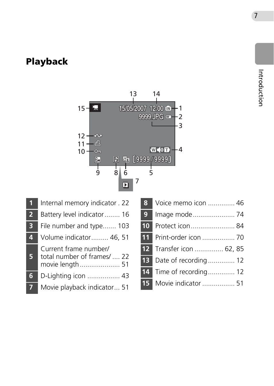 Playback | Nikon Coolpix L10 User Manual | Page 17 / 135