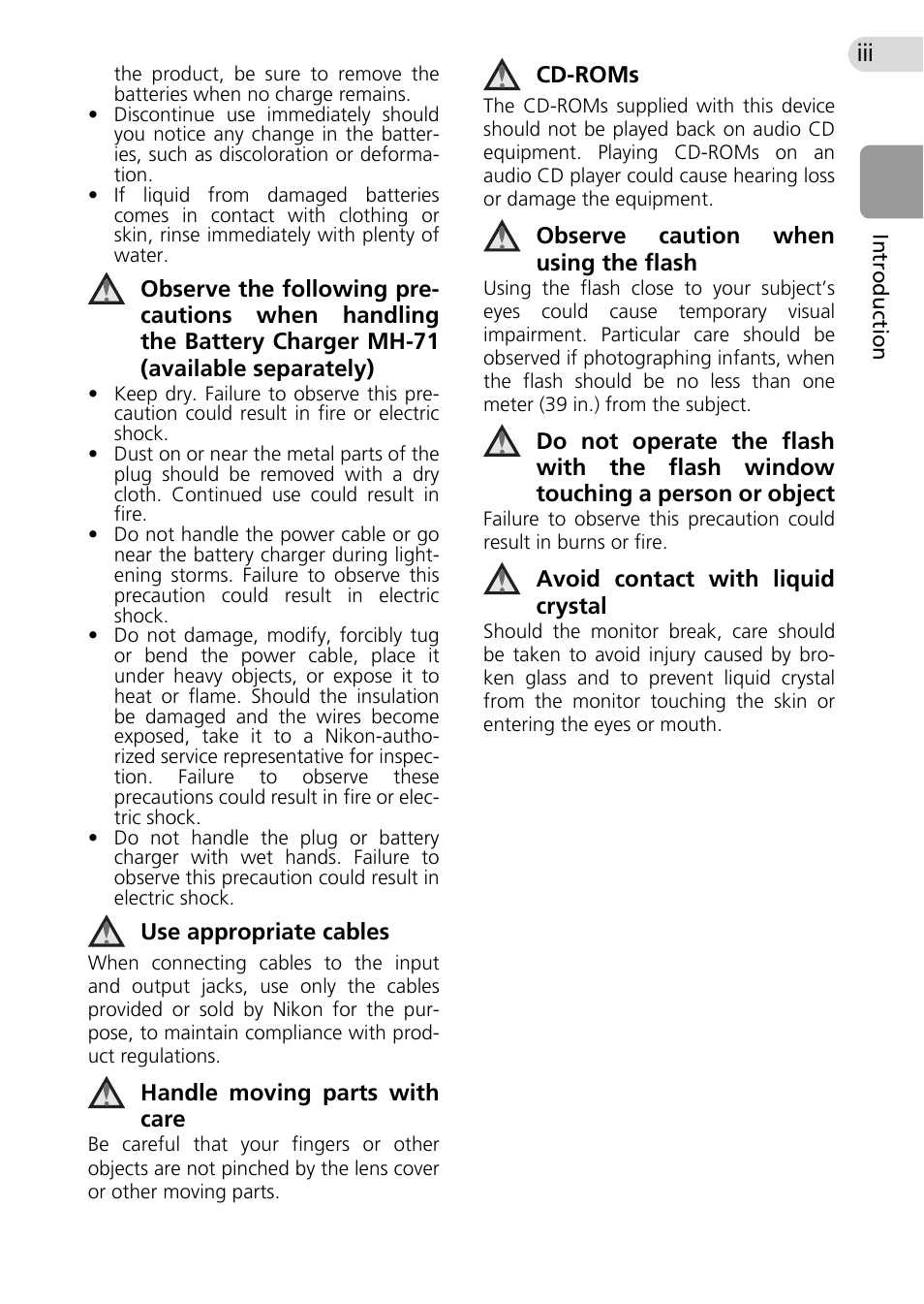 Nikon Coolpix L10 User Manual | Page 5 / 135