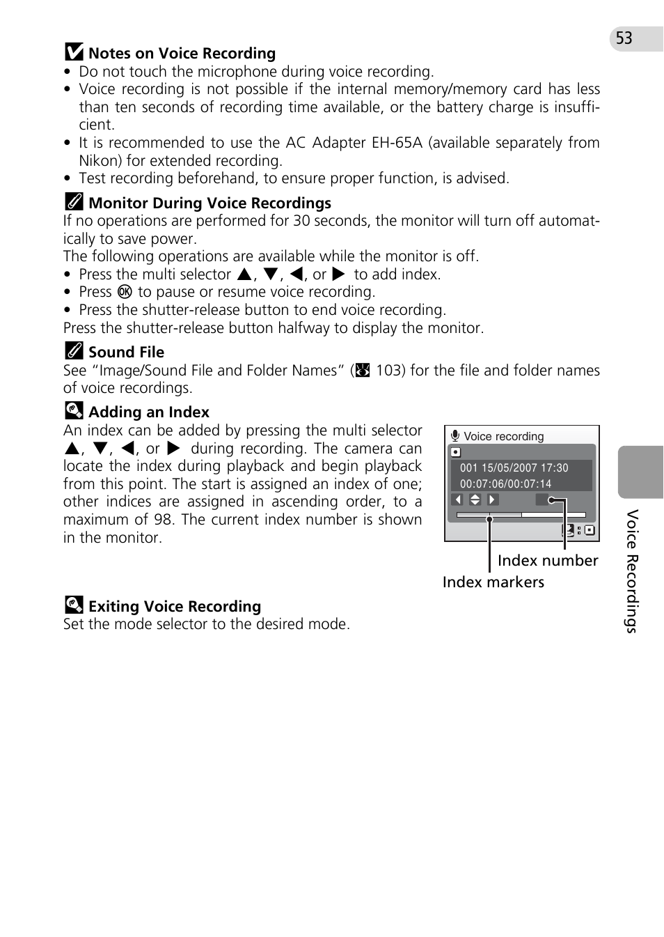 Nikon Coolpix L10 User Manual | Page 63 / 135
