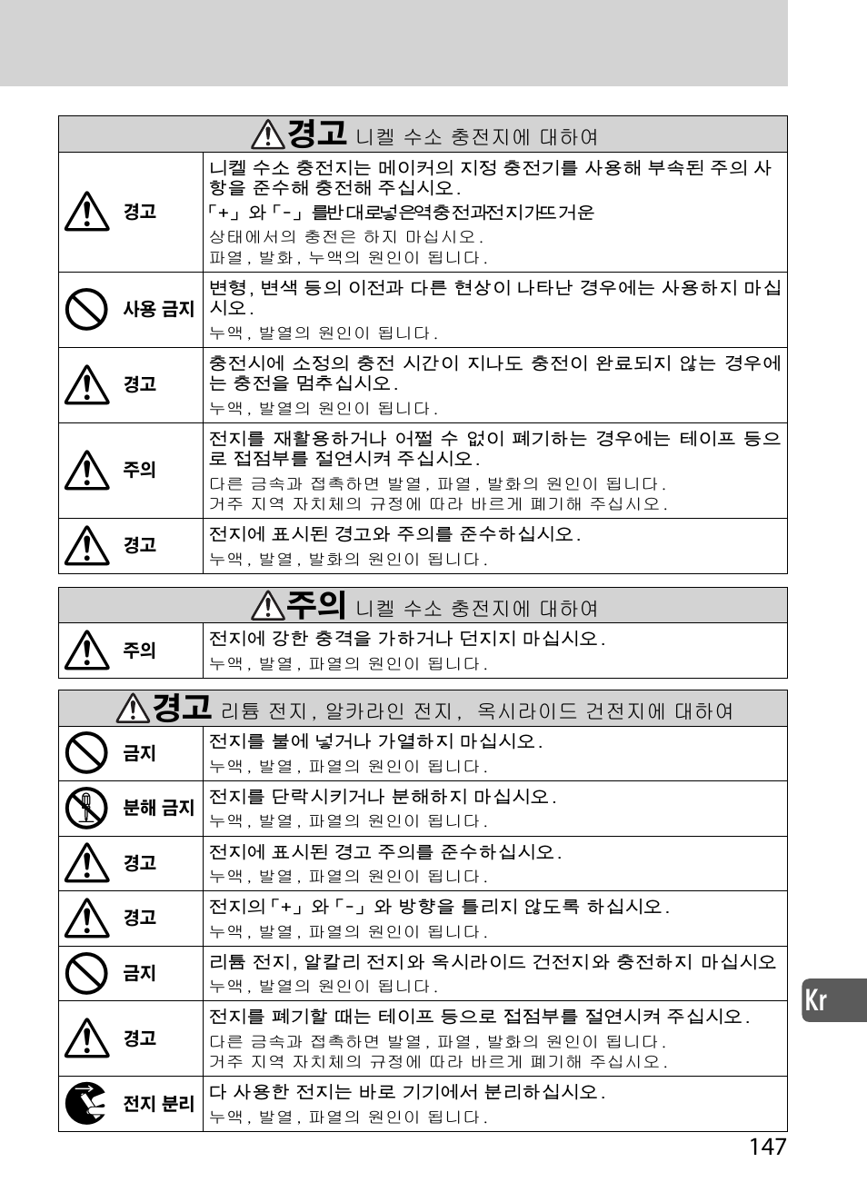 Kr ᆧᇊ | Nikon SD-9 User Manual | Page 148 / 155