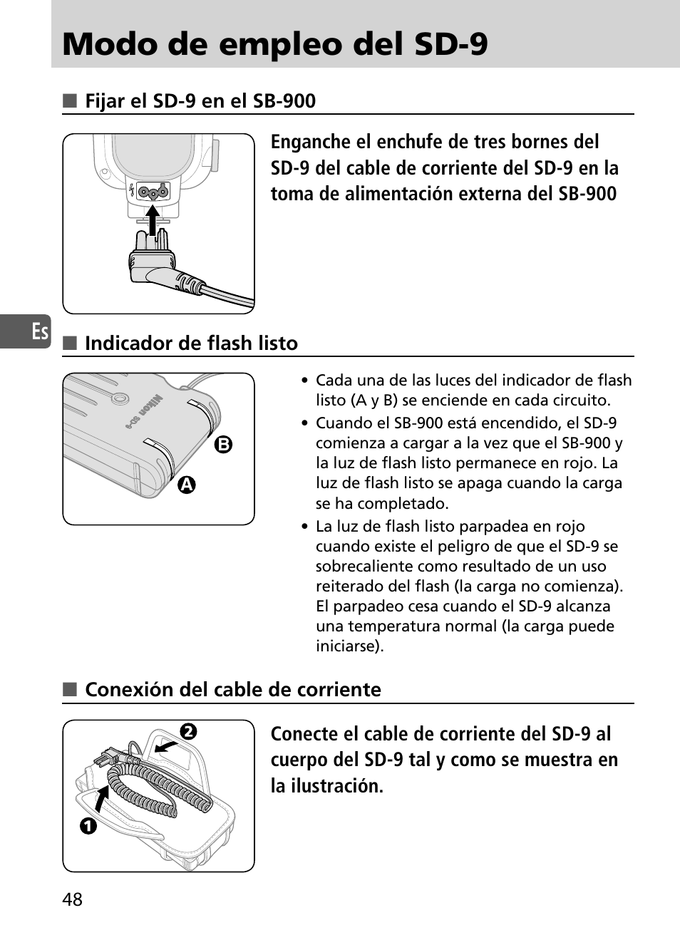 Modo de empleo del sd-9 | Nikon SD-9 User Manual | Page 49 / 155