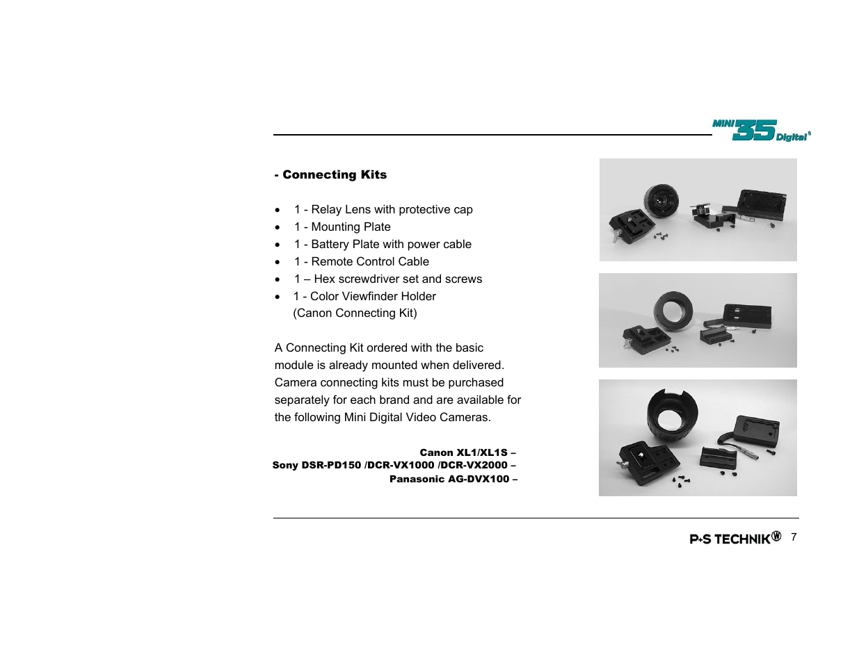 Connecting kits | Nikon Image Converter User Manual | Page 7 / 46