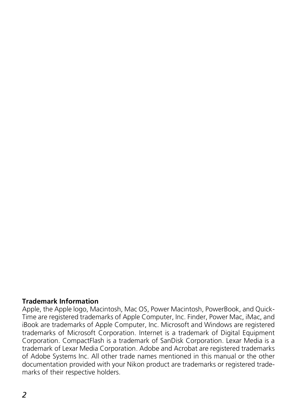 Nikon Coolpix SQ User Manual | Page 2 / 116