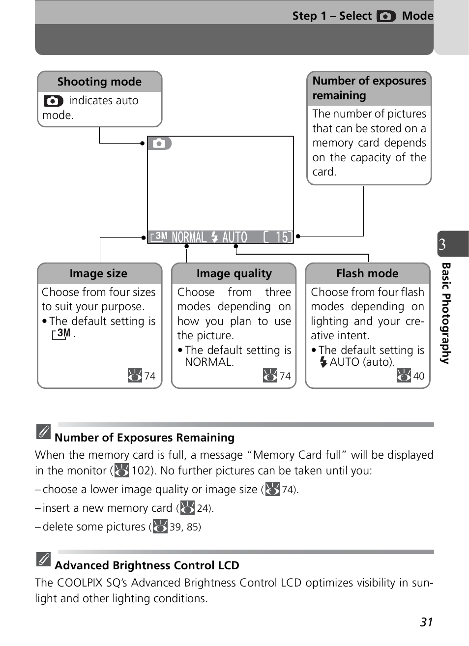 Nikon Coolpix SQ User Manual | Page 31 / 116