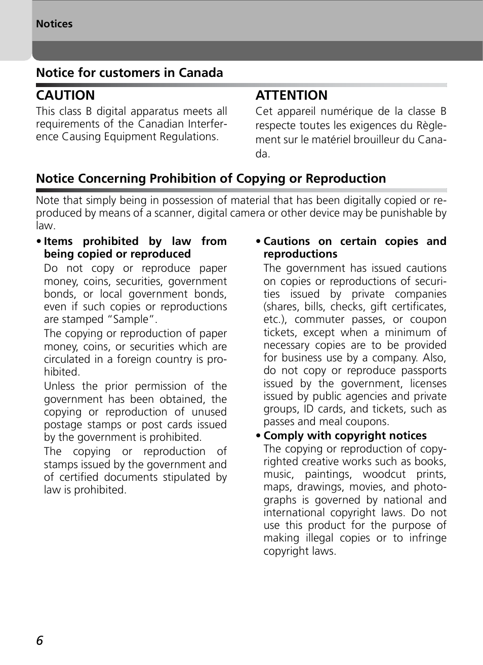 Nikon Coolpix SQ User Manual | Page 6 / 116