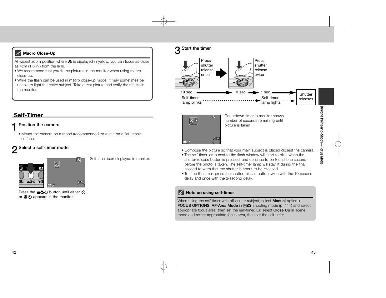 Self-timer | Nikon Coolpix 4300 User Manual | Page 22 / 77