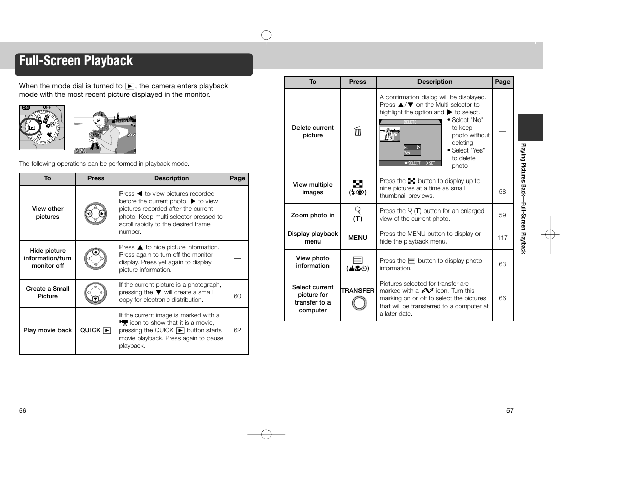Full-screen playback | Nikon Coolpix 4300 User Manual | Page 29 / 77