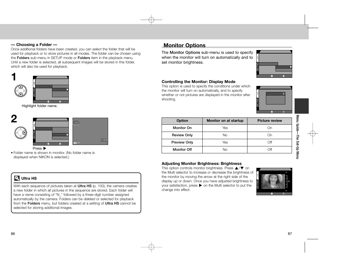 Monitor options | Nikon Coolpix 4300 User Manual | Page 44 / 77