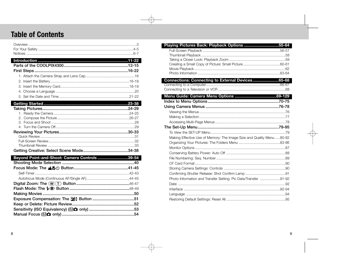 Nikon Coolpix 4300 User Manual | Page 5 / 77