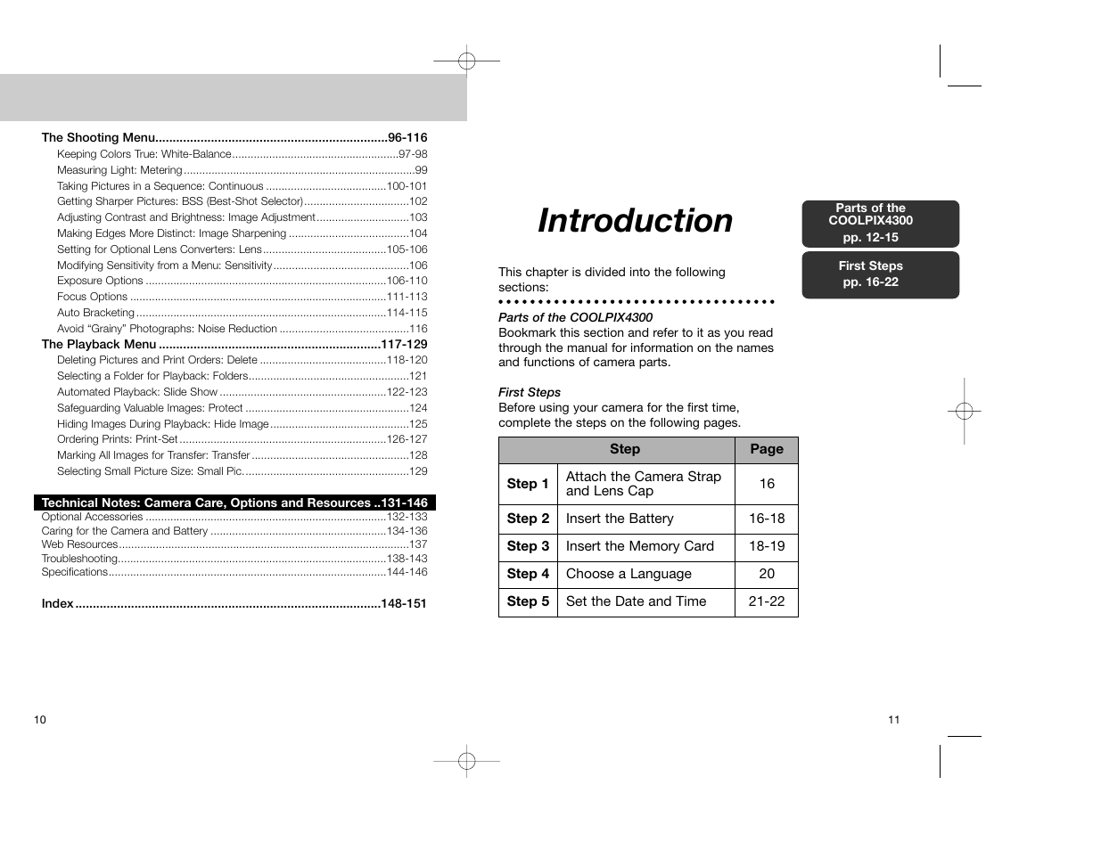 Introduction | Nikon Coolpix 4300 User Manual | Page 6 / 77