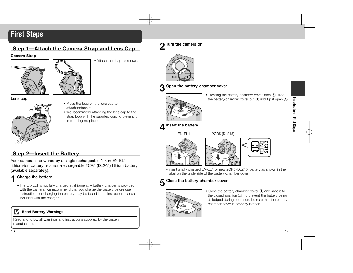 First steps | Nikon Coolpix 4300 User Manual | Page 9 / 77