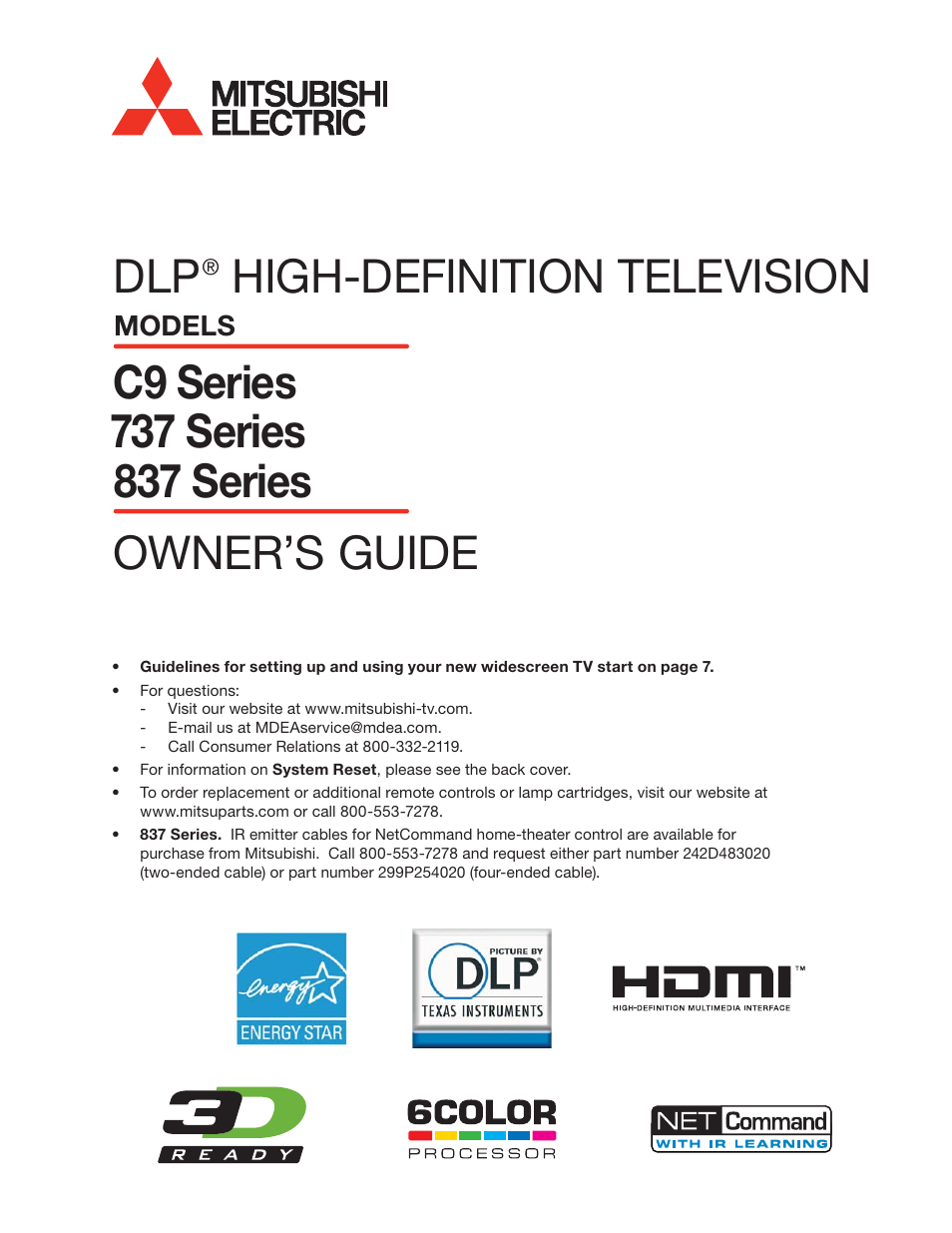 Nikon DLP 837 Series User Manual | 86 pages