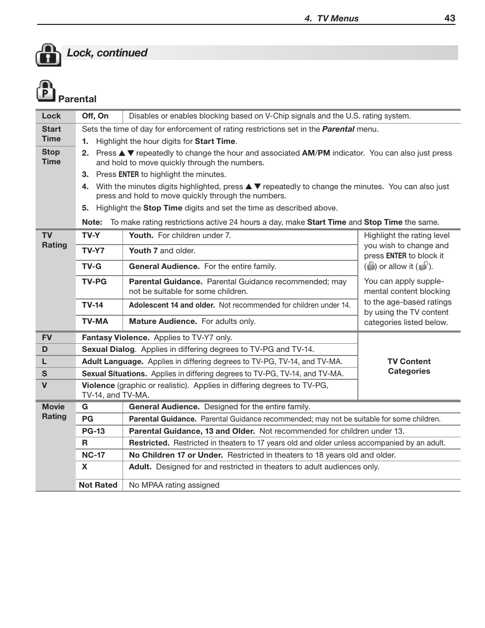 Lock, continued | Nikon DLP 837 Series User Manual | Page 43 / 86