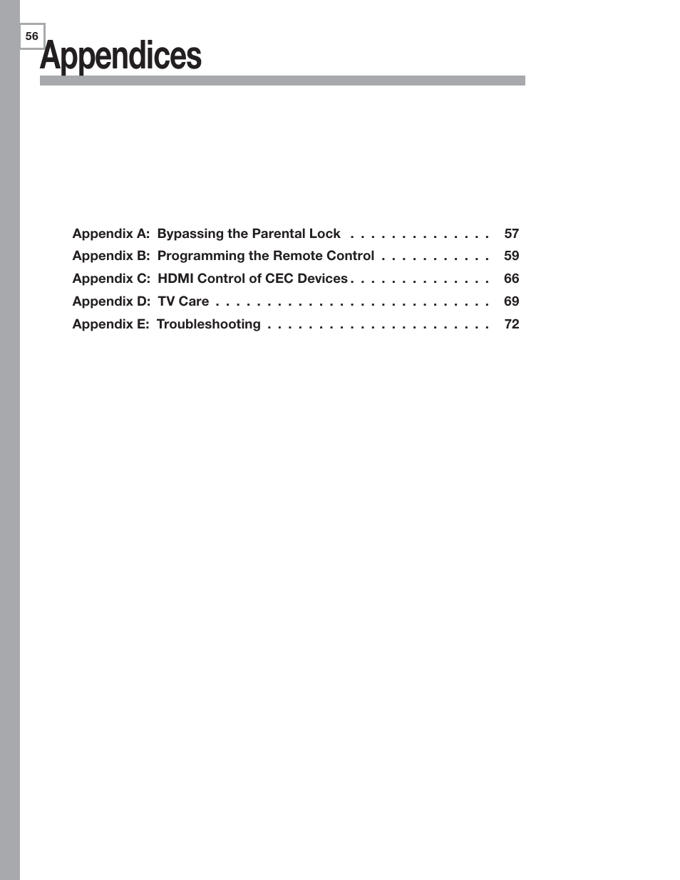 Appendices | Nikon DLP 837 Series User Manual | Page 56 / 86