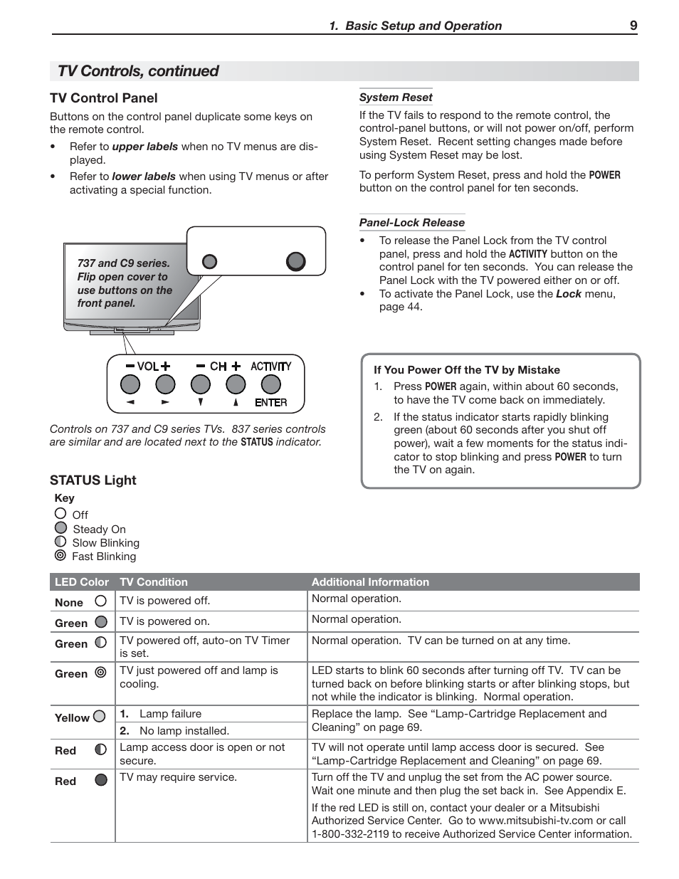 Tv controls, continued | Nikon DLP 837 Series User Manual | Page 9 / 86