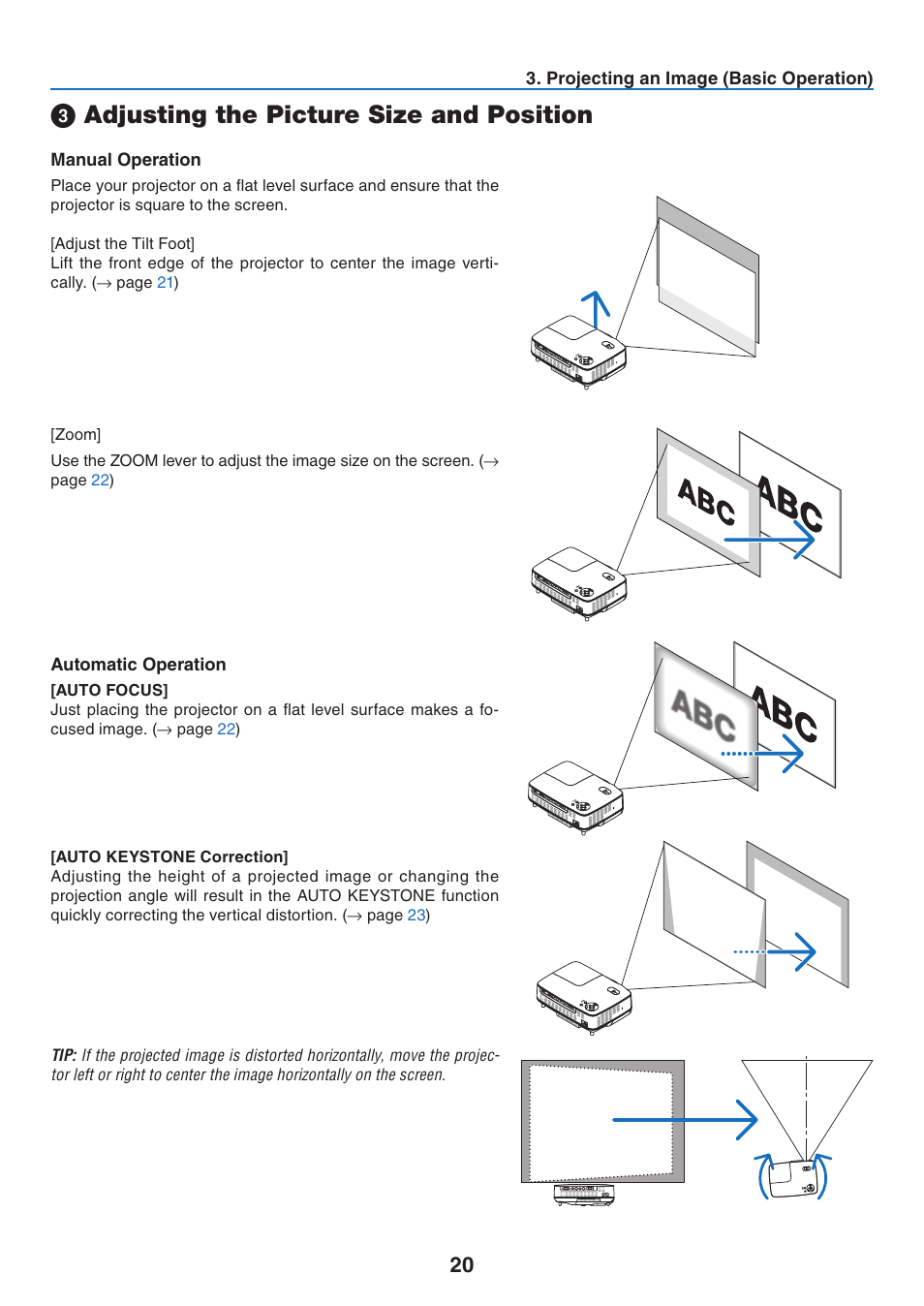 3) adjusting the picture size and position, Adjusting the picture size and position | Nikon NP64 User Manual | Page 29 / 107