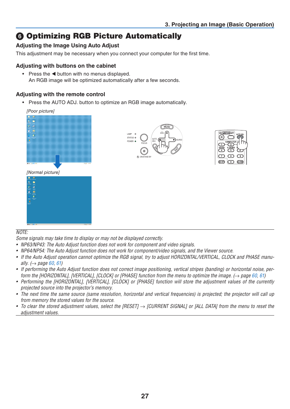 6) optimizing rgb picture automatically, Optimizing rgb picture automatically | Nikon NP64 User Manual | Page 36 / 107