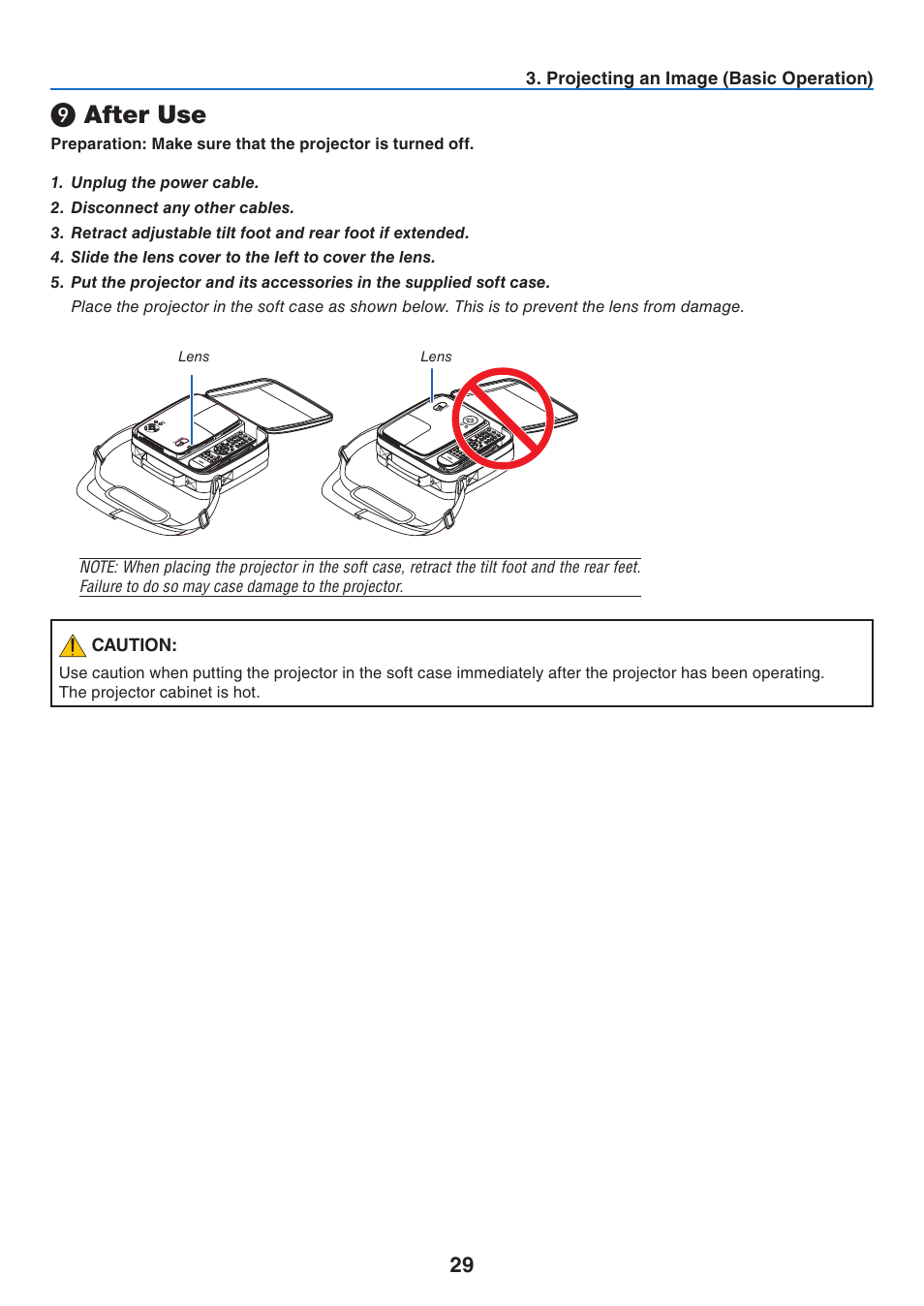 9) after use, After use | Nikon NP64 User Manual | Page 38 / 107