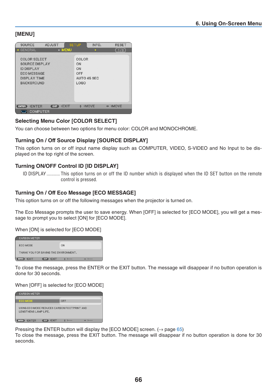 Menu | Nikon NP64 User Manual | Page 75 / 107