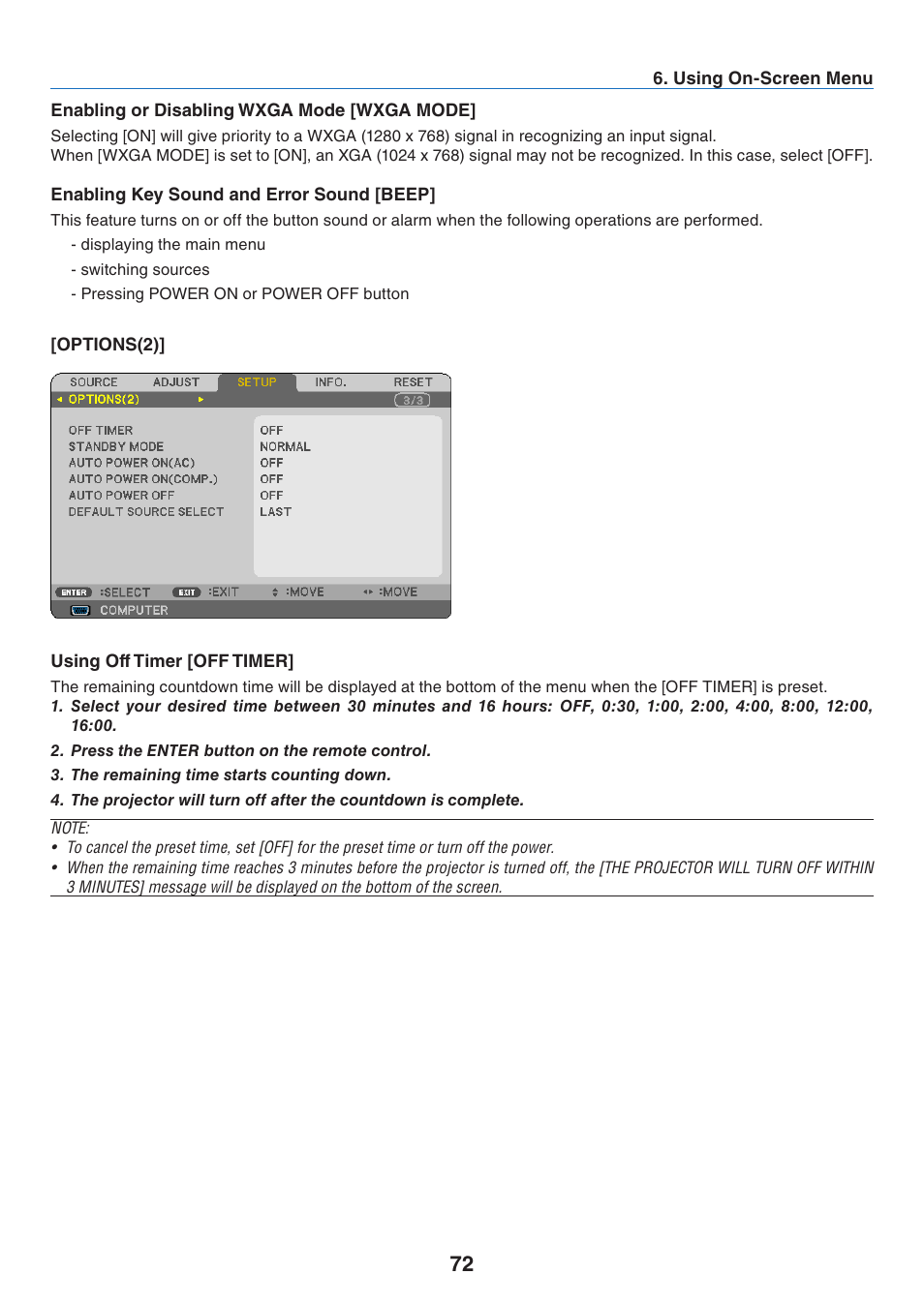 Options(2) | Nikon NP64 User Manual | Page 81 / 107