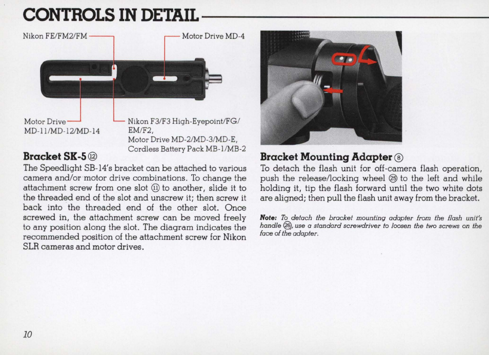 Basic operation—continued | Nikon SB 14 User Manual | Page 10 / 38