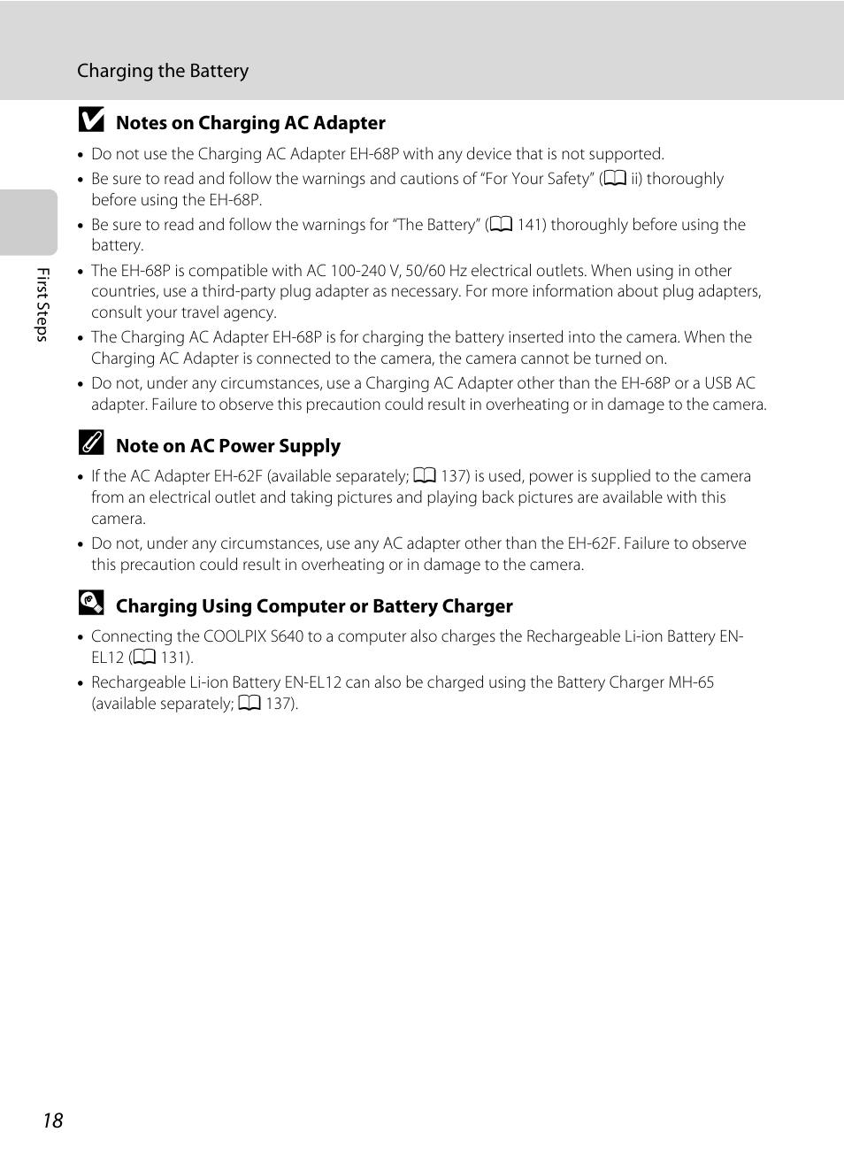 Nikon Coolpix S640 User Manual | Page 30 / 176