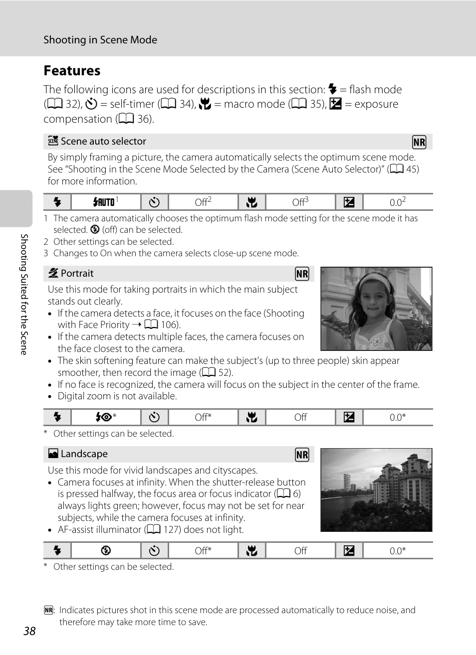 Features, A 38 | Nikon Coolpix S640 User Manual | Page 50 / 176