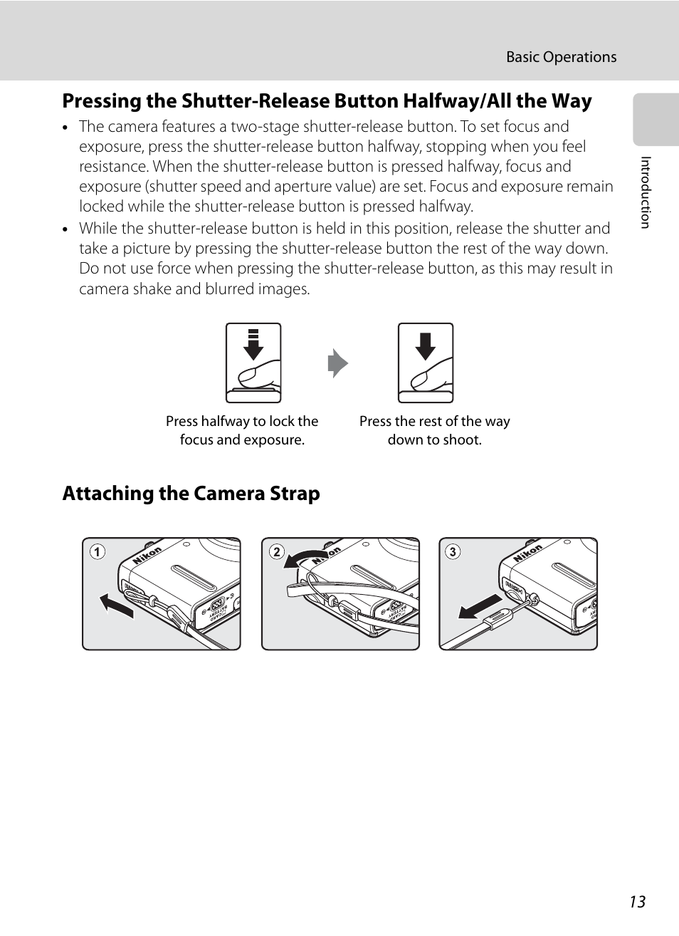 Attaching the camera strap | Nikon Coolpix P300 User Manual | Page 25 / 200