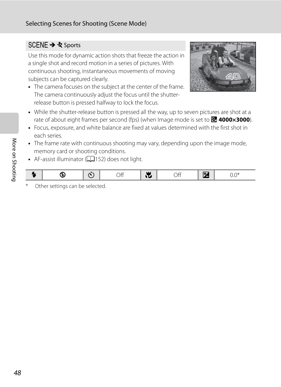 Sports (a48) | Nikon Coolpix P300 User Manual | Page 60 / 200