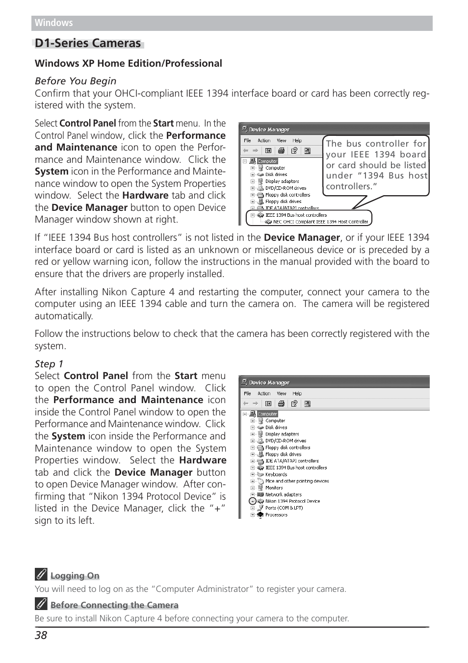 D1-series cameras | Nikon 4.2 User Manual | Page 40 / 83