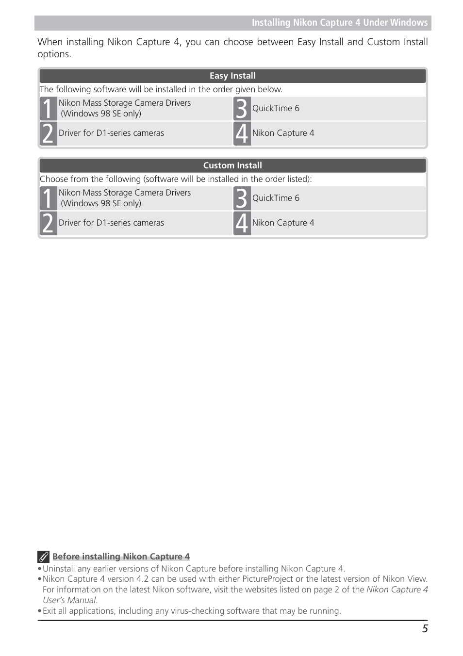 Nikon 4.2 User Manual | Page 7 / 83