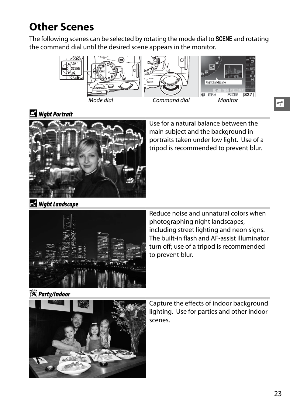 Other scenes | Nikon D5100 User Manual | Page 31 / 92