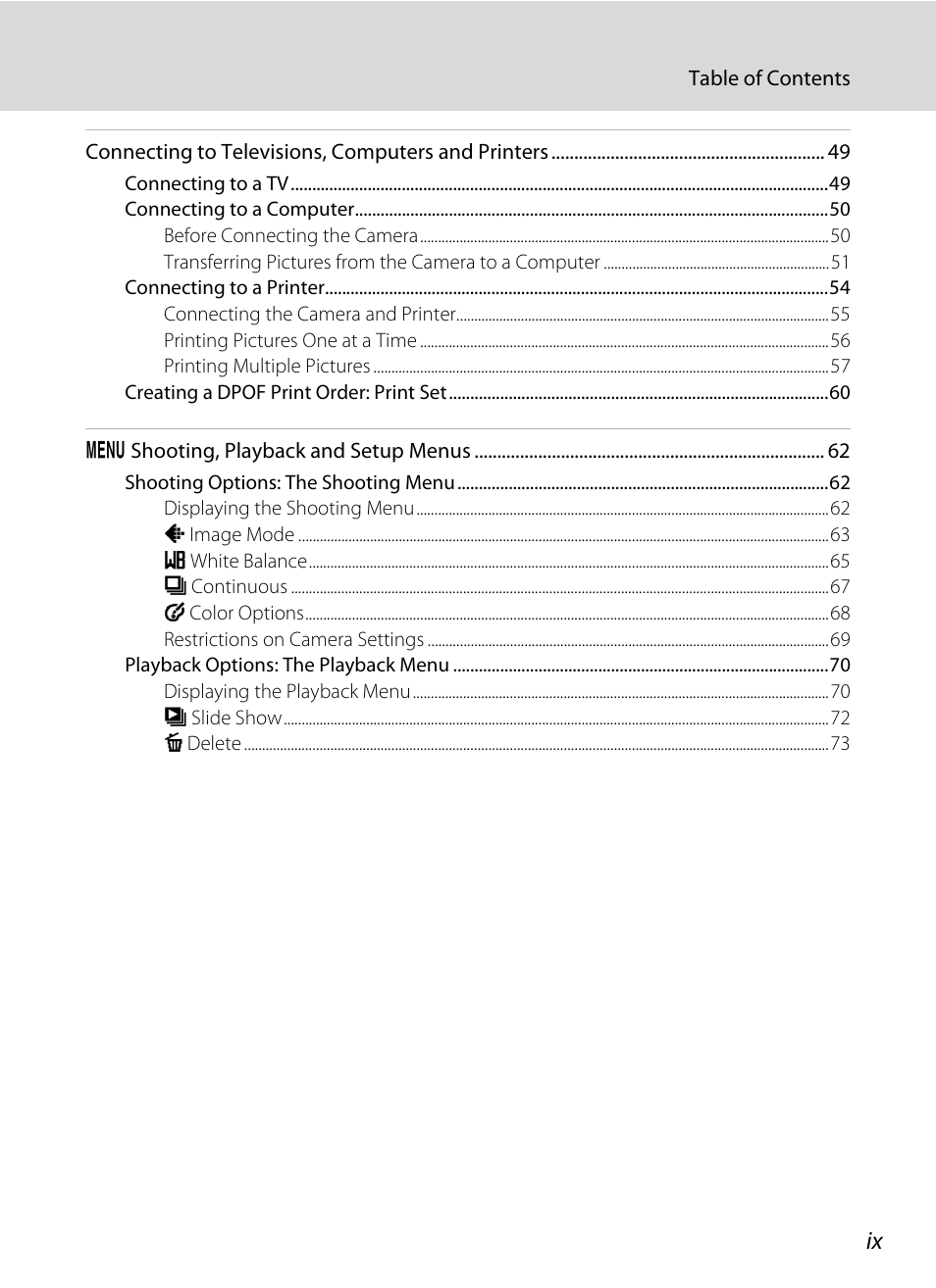 Nikon collpix L16 User Manual | Page 11 / 124