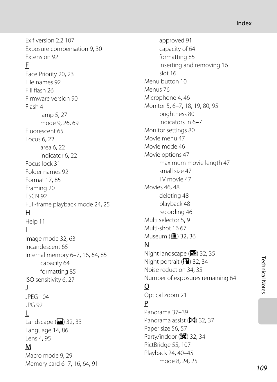 Nikon collpix L16 User Manual | Page 121 / 124