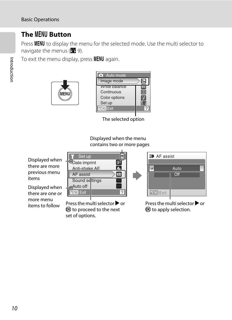 The button, D button, The d button | Nikon collpix L16 User Manual | Page 22 / 124