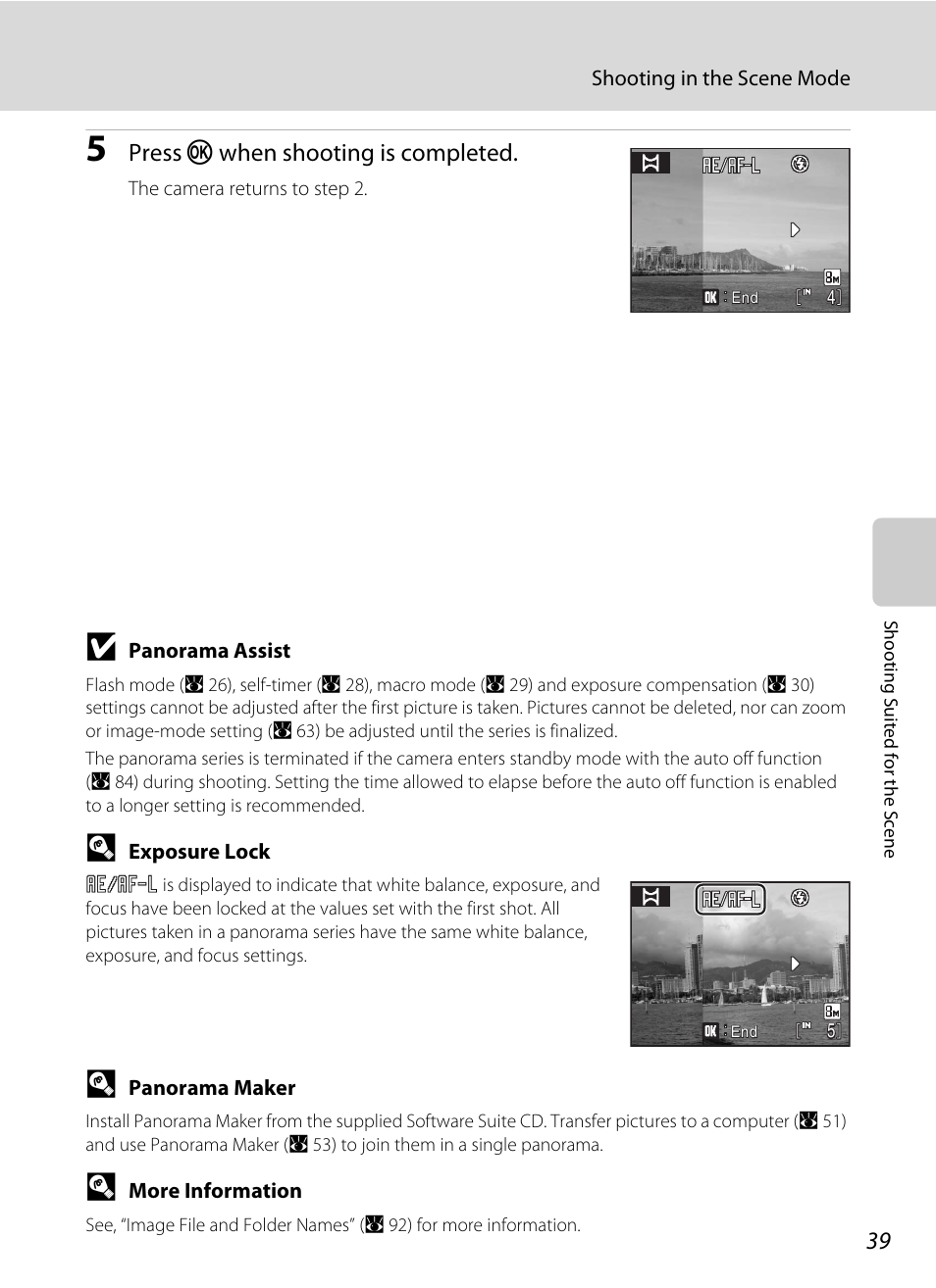 Press k when shooting is completed | Nikon collpix L16 User Manual | Page 51 / 124