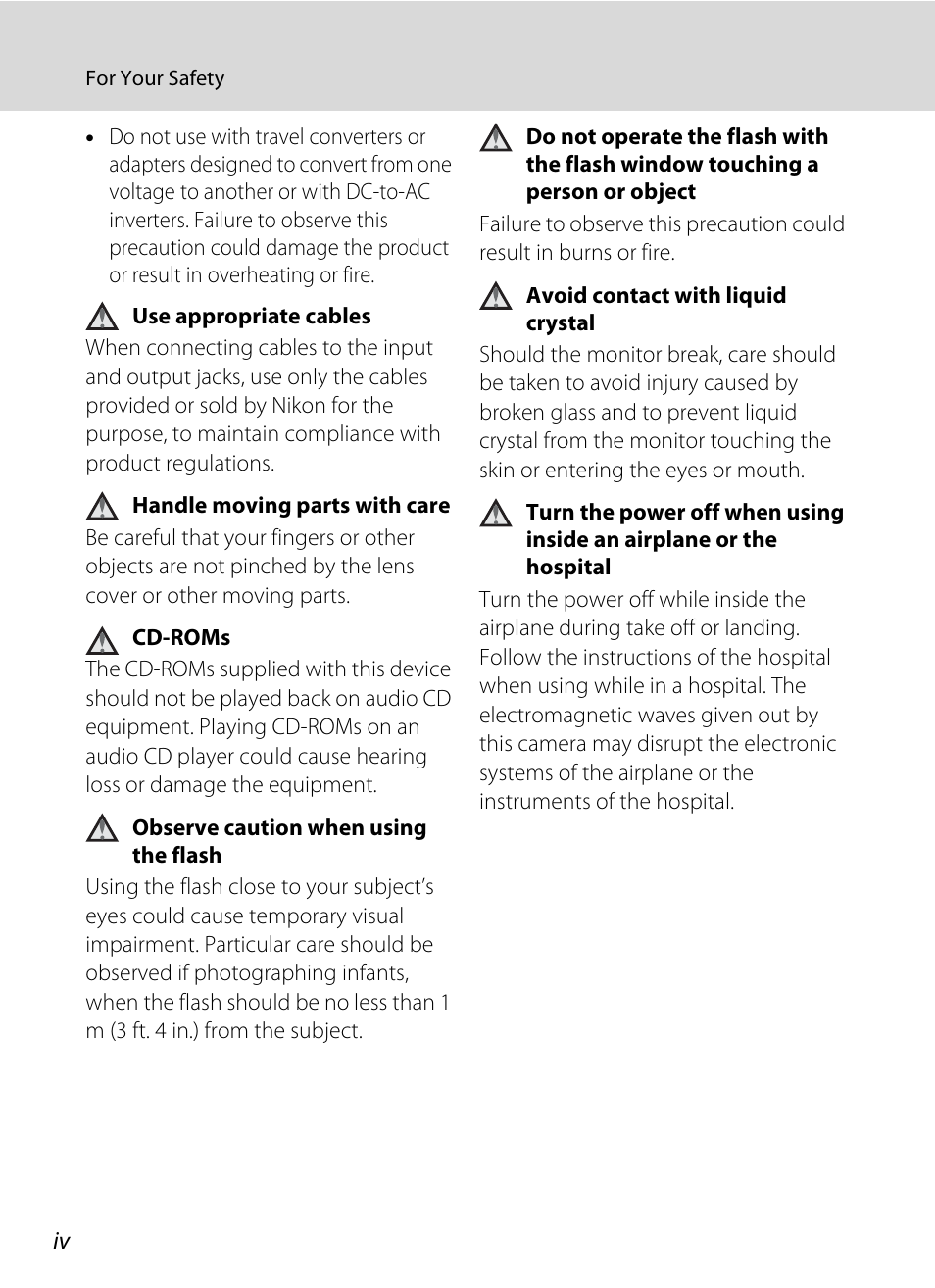 Nikon COLLPIX L22 User Manual | Page 6 / 148