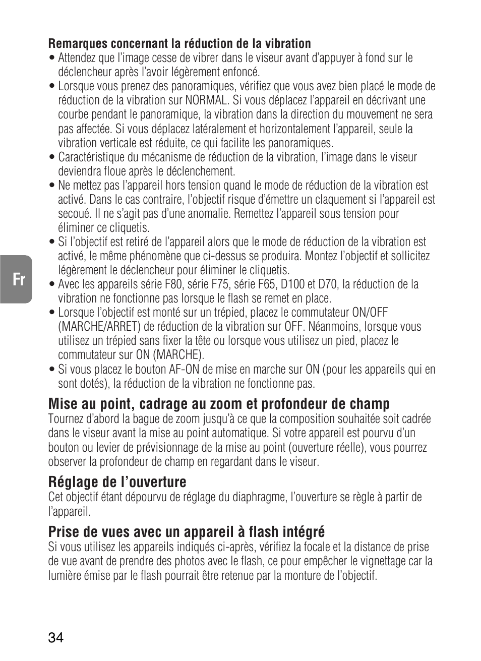 Nikon AF-S VR User Manual | Page 34 / 71