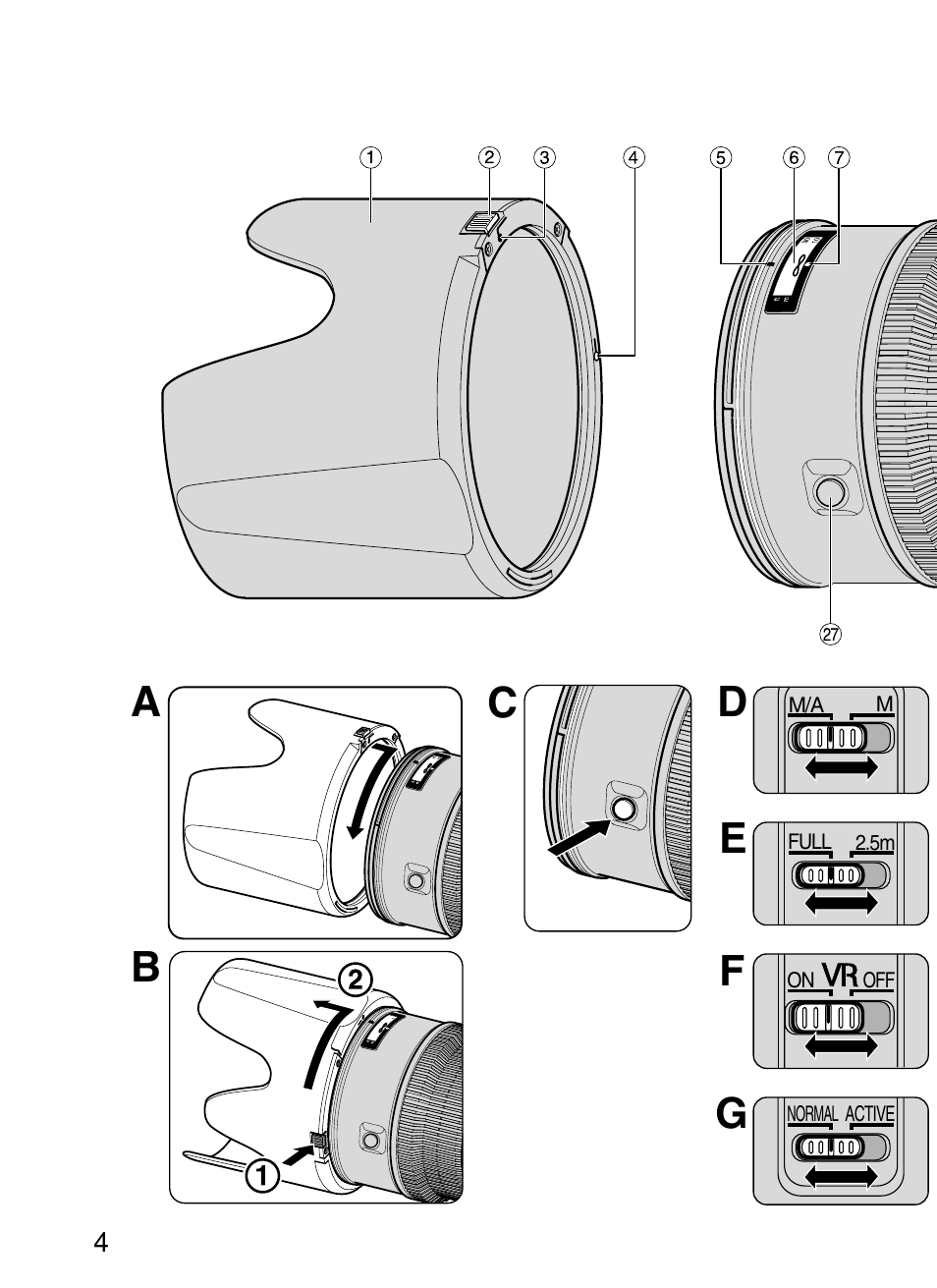 Nikon AF-S VR User Manual | Page 4 / 71