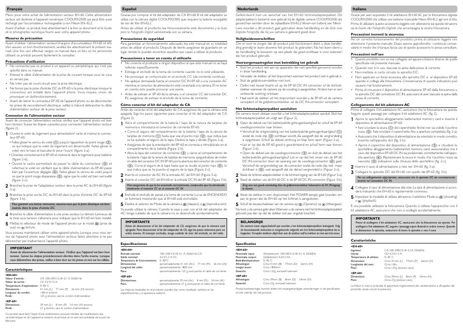 Nikon EH-60 User Manual | Page 2 / 2