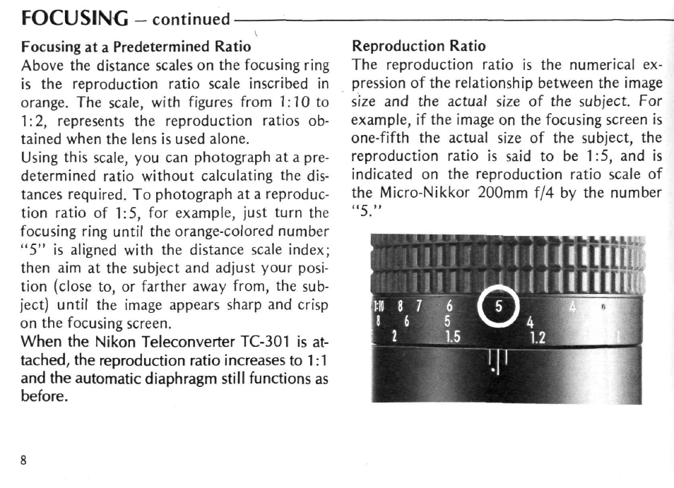 Nikon Micro-Nikkor 200mm f/4 IF User Manual | Page 8 / 27