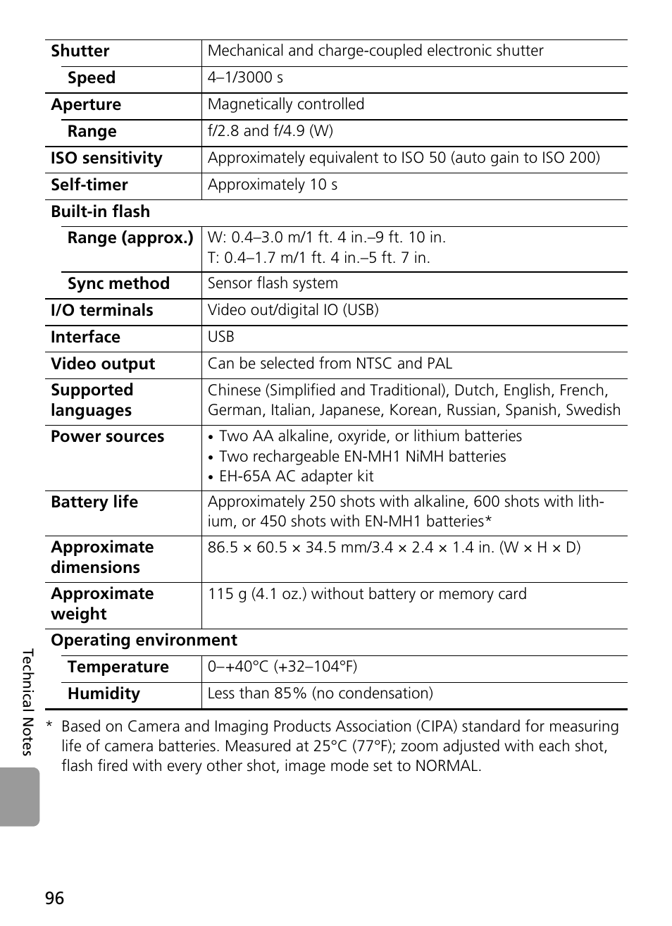 Nikon Coolpix L4 User Manual | Page 108 / 112